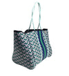 Parker & Hyde: Navy/Green Tote