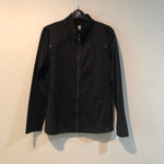 Knit Jacket, mock, zip, inserts black