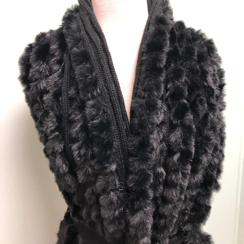 Pia Rossini faux fur vest Black M/L