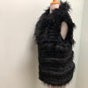 Love Token faux fur vest Black XS, M