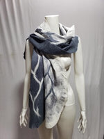 Felted shawls: TD Into the Woods Snow S100-5