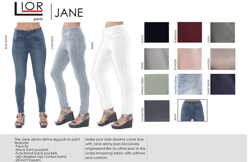 LIOR PARIS Jane skinny 12 Colors/Specialty colors