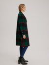 Nikki Jones Unlined Boiled Wool Single Breasted Class Top Coat K5253RK-506