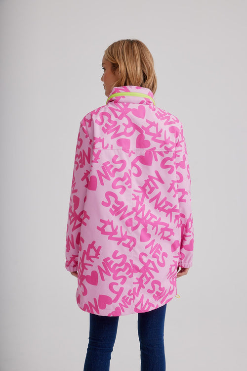 Nikki Jones Raincoat w/contrast trims, hidden hood inside collar K5449RN-312 Spring 2023