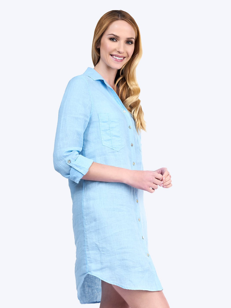 Tianello Linen "Savoir" Shirt Dress LD-140