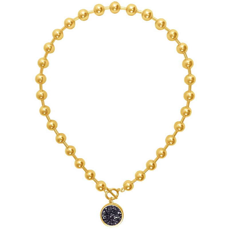 Karine Sultan louna collar charm necklace in gold - N63000.13