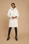 Nikki Jones Reversible faux fur Lola coat K4129RI-335 Cream Crinkle