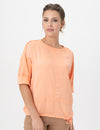 Renuar Short Sleeve Top with Drawstring Hem Style R5017