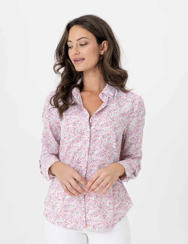 Renuar Long Sleeve Printed Button-down Top Style R5030*