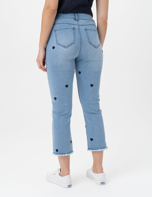 Renuar 5 Pocket Slim Crop Jeans R8106D