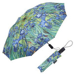 Raincaper Folding Travel Umbrella - Van Gogh Irises