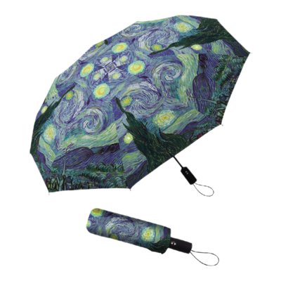 Raincaper Folding Travel Umbrella - Van Gogh Starry Night