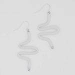 Sylca Artistic Rubber Tubing Naya Earrings Gray Style SD21E05