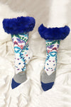 Silk Blend Faux Fur Socks SKFMQ55A-G07 -