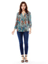 Tianello: "HipCat" Washable Silk Avlyne Blouse SPHC-136-WAS-XS