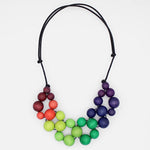 Sylca Multi-Color Ombre Beaded Necklace Style TG23N11