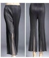 VANITE COUTURE PLEATED FLARED CROPPED PANT 8701
