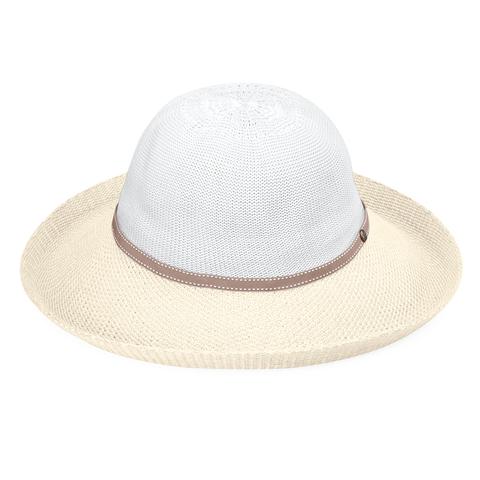 Victoria Two-Toned Women's Sun Protection Hat O/S / Camel/Black