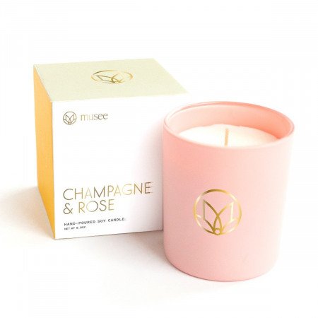 Musee Champagne & Rose Soy Candle
