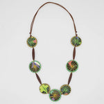 Sylca Allegra Sunburst Necklace BP23N01 GREEN