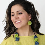 Sylca Lime Raven Earrings LS23E05 LIME