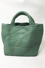 Jayley Hand Knitted Leather Tote Bag with Matching Purse PBG25A-07S