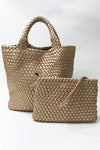 Jayley Hand Knitted Leather Tote Bag with Matching Purse PBG25A-09S
