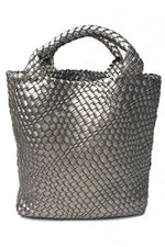 Jayley Hand Knitted Leather Tote Bag with Matching Purse PBG25A-03