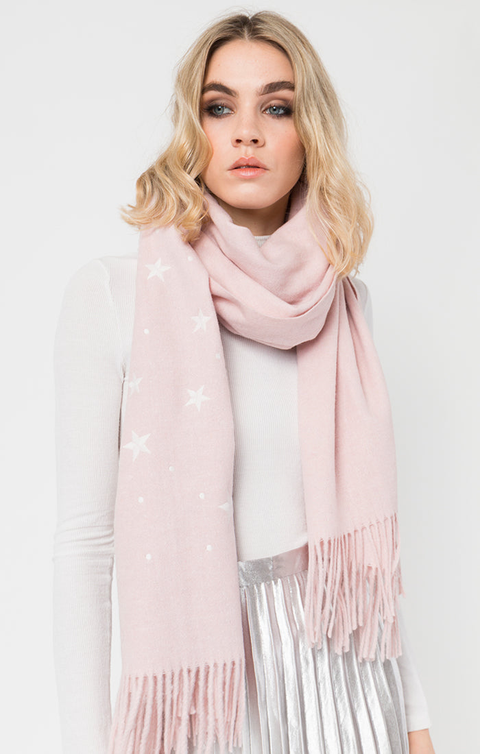 Pia Rossini Malone pink scarf