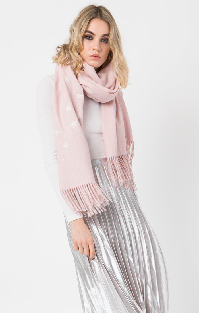 Pia Rossini Malone pink scarf