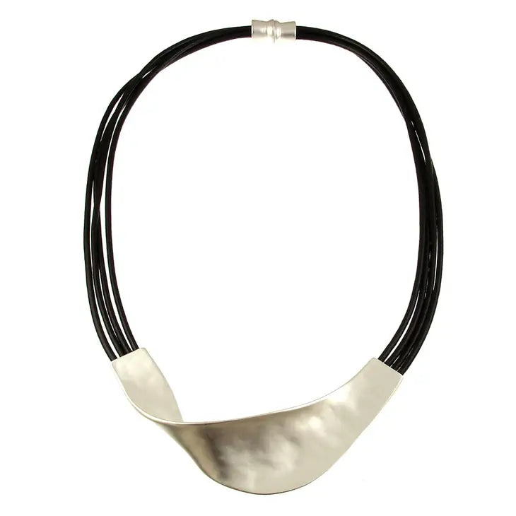 Origin Silver/Black Twist Necklace