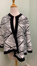 Ribkoff asymmetric jacket Black/White Size 8