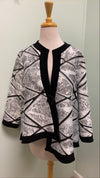 Ribkoff asymmetric jacket Black/White Size 8