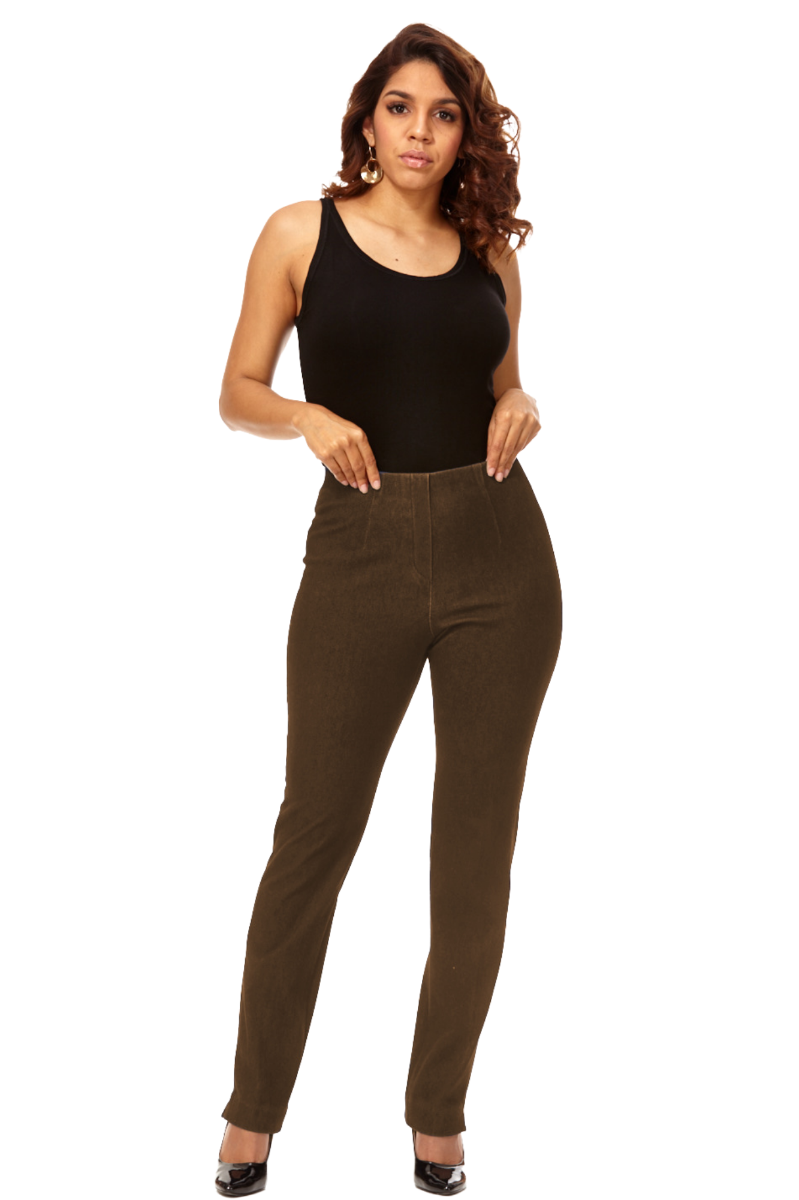 Sasha Denim Pants Sizes 2-18 Brown (New Color)